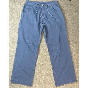 Robert Graham‎ Men's Drawstring Waist Blue Chino Casual Pants Size Large